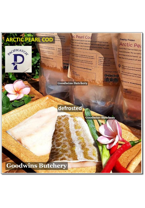 Freshly frozen Pacific Catch ARCTIC PEARL COD FILLETS (price/bag 200g 2pcs)